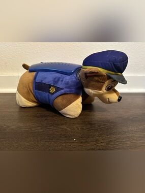 Pillow Pets Nickelodeon Paw Patrol Sleeptime Lites – Chase Plush Night Light